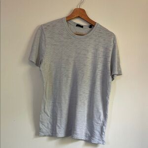 ATM Anthony Thomas Melillo Slub Jersey Crew Neck Tee Light Gray